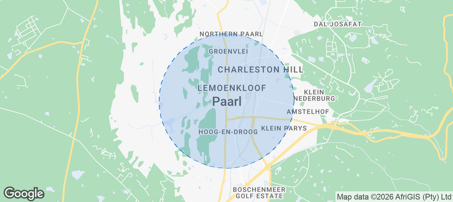 Paarl Airbnb map